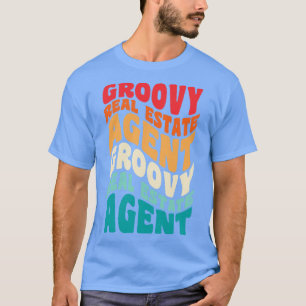 Real Anwesen Agent Vintag Retro 60er 70er 80er Vib T-Shirt