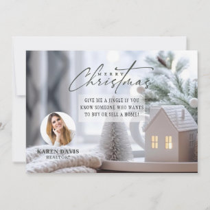 Real Anwesen Agent Weihnachtsfeiertag Postkarte