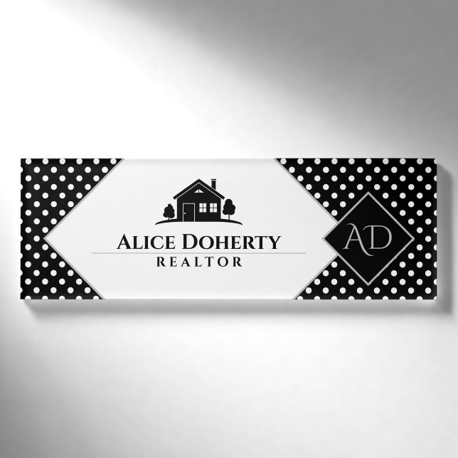 Real Anwesen Agent| Zuhause| Erste Namenschild (Vorderseite)