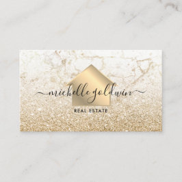 Real Anwesen Beruflich Modernes Script House Busin Visitenkarte