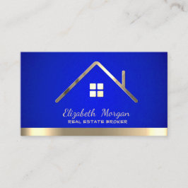 Real Anwesen Broker House Roof Blue Visitenkarte