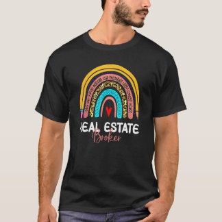 Real Anwesen Broker Leopard Rainbow Real Anwesen I T-Shirt