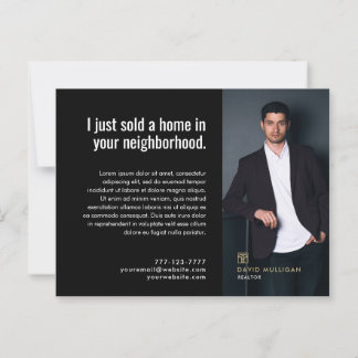 Real Anwesen Broker Moderne Postkarte - NUR VERKAU