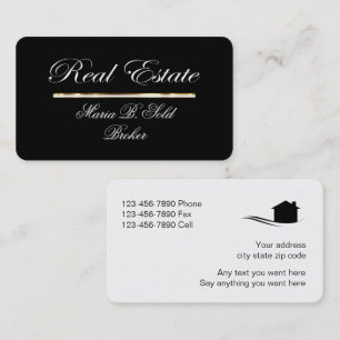 Real Anwesen Business Card Elegante Visitenkarte