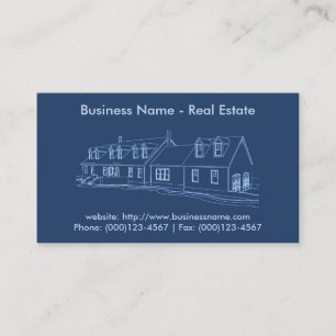 Real Anwesen Business Card: Hauskonzept Visitenkarte