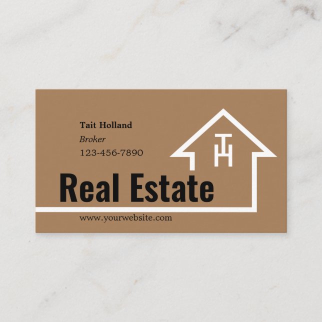 Real Anwesen Business Card Visitenkarte (Vorderseite)