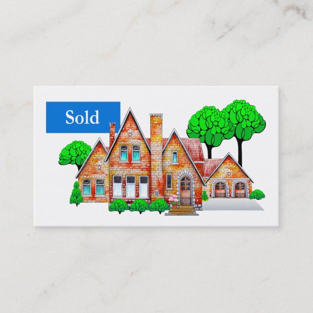 Real Anwesen Business Card Visitenkarte (Vorderseite)