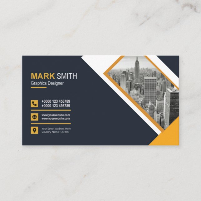 Real Anwesen Business Card Visitenkarte (Vorderseite)