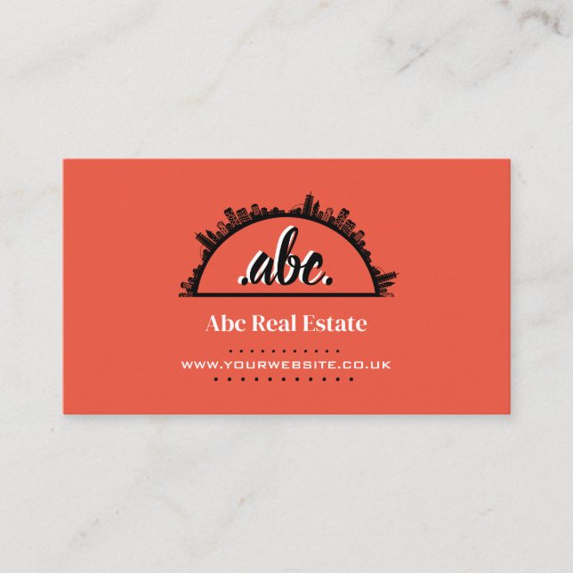Real Anwesen Business Card Visitenkarte (Vorderseite)
