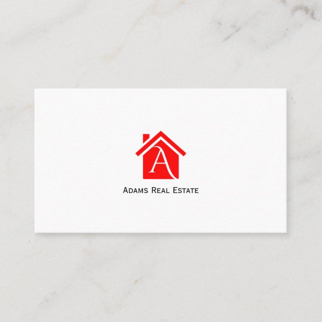 Real Anwesen Business Card Visitenkarte (Vorderseite)