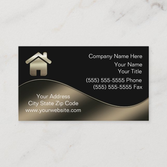 Real Anwesen Business Card Visitenkarte (Vorderseite)