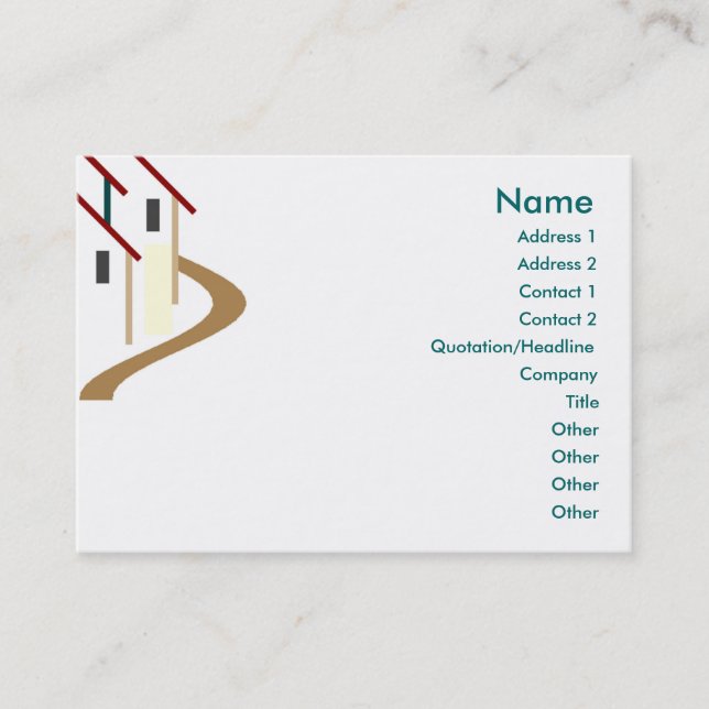 Real Anwesen Business Card Visitenkarte (Vorderseite)