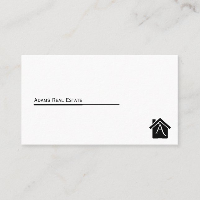 Real Anwesen Business Card Visitenkarte (Vorderseite)