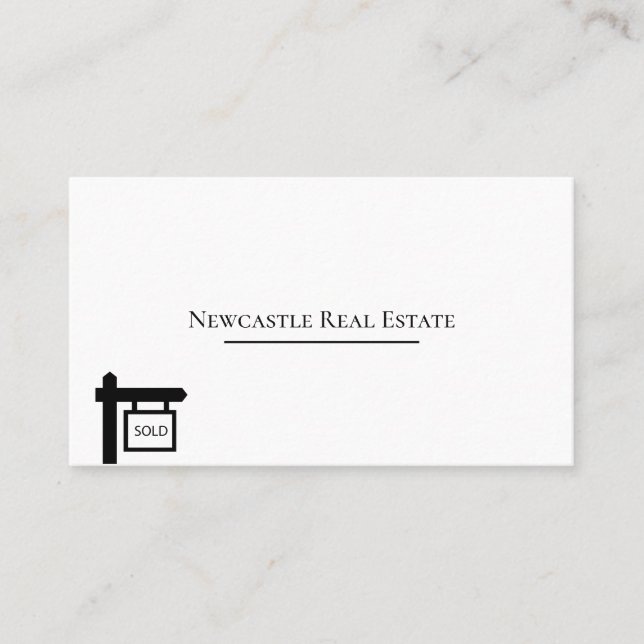 Real Anwesen Business Card Visitenkarte (Vorderseite)