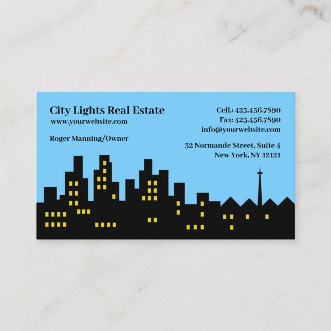 Real Anwesen Business Card Visitenkarte (Vorderseite)