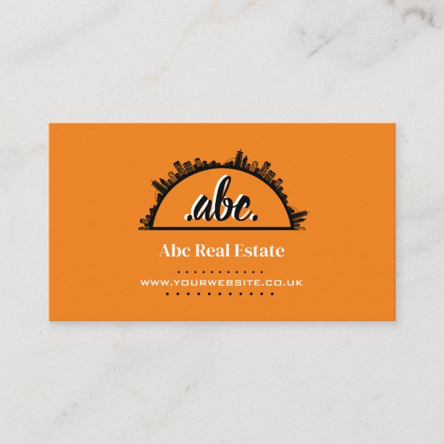 Real Anwesen Business Card Visitenkarte (Vorderseite)