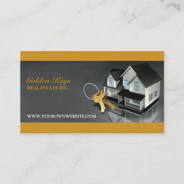 Real Anwesen Business Card Visitenkarte (Vorderseite)