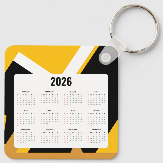 Real Anwesen Calendar Schlüsselanhänger 2026 | Sch (Rückseite)