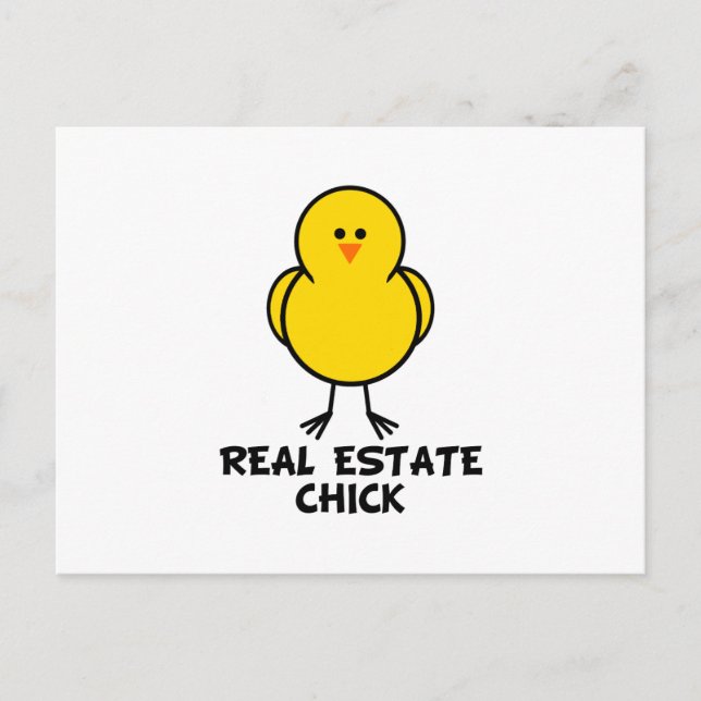Real Anwesen Chick Postkarte (Vorderseite)