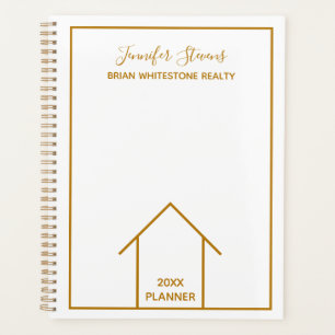 Real Anwesen Company Chic Custom Gold Realtor 2023 Planer