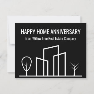 Real Anwesen Company Custom Happy Zuhause Annivers Karte