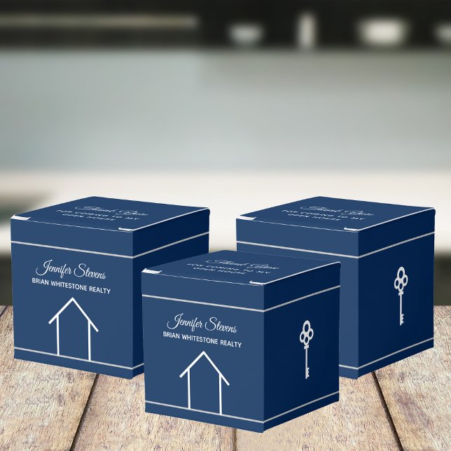 Real Anwesen Company Open House Blue Marketing Geschenkschachtel (Von Creator hochgeladen)
