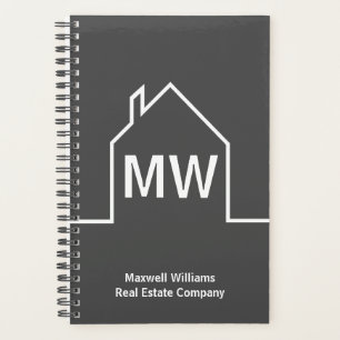 Real Anwesen Company Personalisiert Gray Realtor Planer