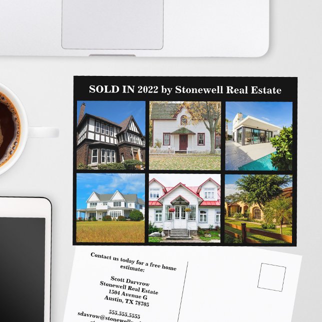Real Anwesen Company Sold House Foto Marketing Postkarte (Von Creator hochgeladen)