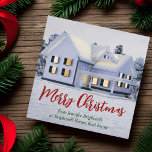 Real Anwesen Company Winter Weihnachten Magnetkart Magnetkarte<br><div class="desc">Diese wunderschöne Weihnachtsmagnetikkarte für das Anwesen ist perfekt für ein Immobilienunternehmen im Norden. Herrlicher weißer Schnee reien die Bäume und das Haus auf diesem Winterurlaub Magneten. Ein Immobilienmakler kann frohe Weihnachten in rot und grün schreiben oder mit seinen eigenen Frohen Festtagen anpassen.</div>