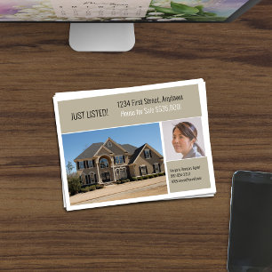 Real Anwesen Direct Mail Greige Postkarte