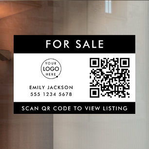 Real Anwesen Für den Verkauf von QR-Code-Listing Fensteraufkleber
