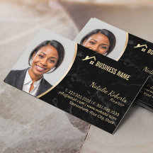 Real Anwesen Gold House Logo Realtor Marble Foto