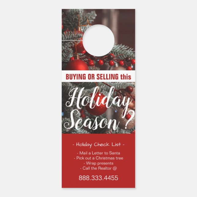 Real Anwesen Holiday Door Hanger Türanhänger (Vorderseite)