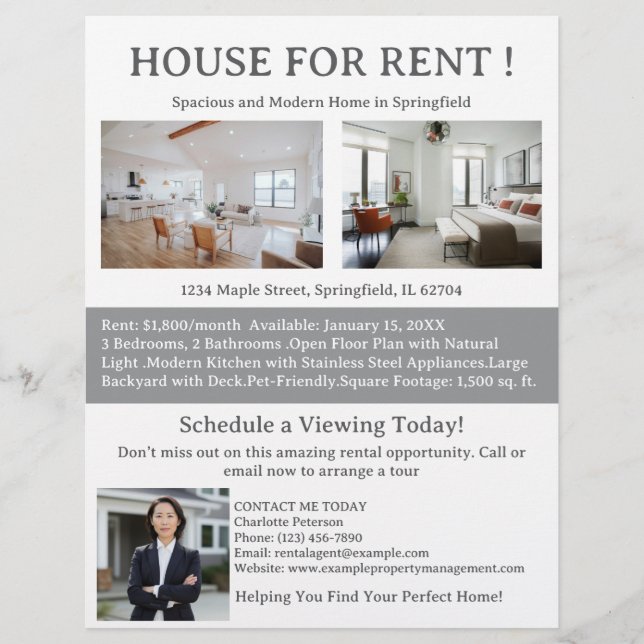 Real Anwesen House Flyer (Vorne)