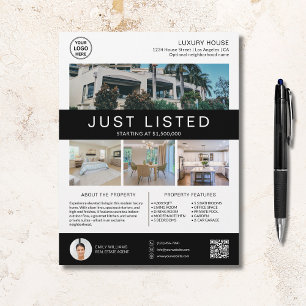 Real Anwesen House - Foto QR White für verkaufte L Flyer