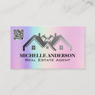 Real-Anwesen-Logo   Geometrisch Holografisch   QR- Visitenkarte