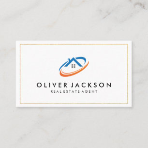 Real-Anwesen-Logo Moderne Zuhause Illustration Visitenkarte