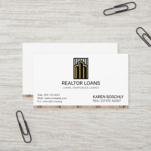 Real-Anwesen-Logo   Zuhause für Holzschnitt Visitenkarte