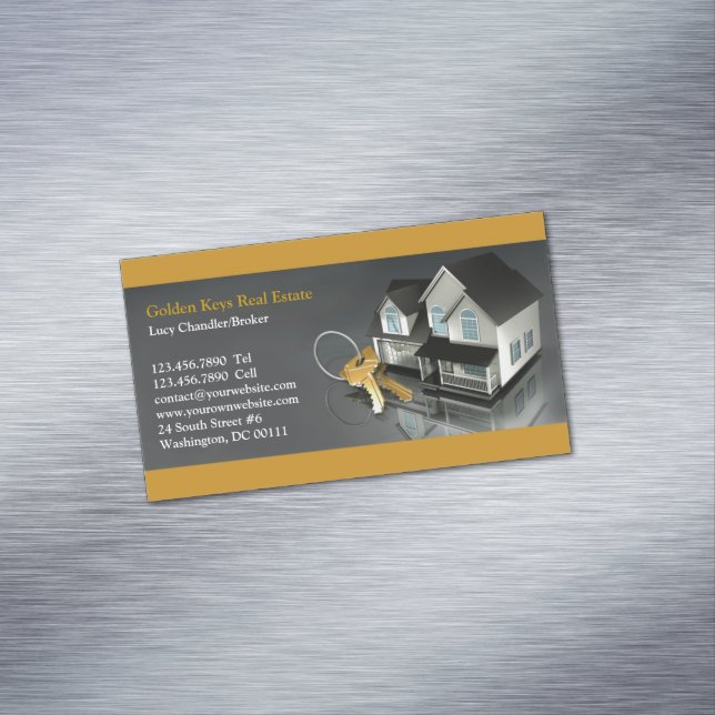 Real Anwesen Magnetische Visitenkarte (Beispiel)