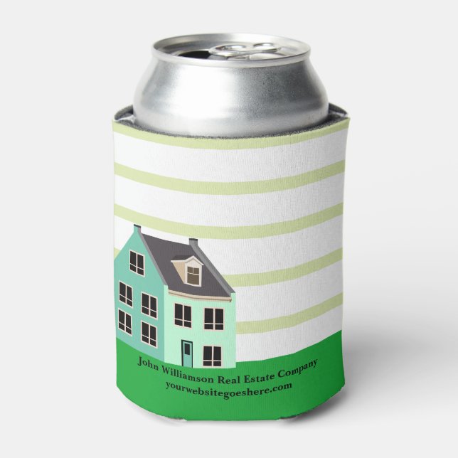 Real Anwesen Marketing Open House Custom Green Dosenkühler (Kanne Vorderseite)