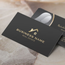 Real Anwesen Modern Gold House Logo Realtor Foto