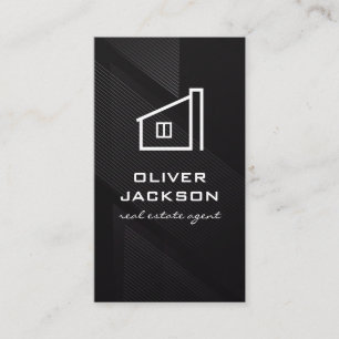 Real Anwesen Modern Logo   Linien Visitenkarte