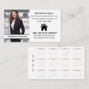 Real Anwesen Moderner Foto Kalender Visitenkarte