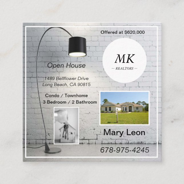 Real Anwesen Open House Card - Einladungen (Vorderseite)