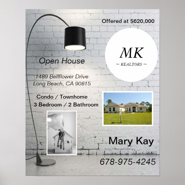 Real Anwesen Open House Card - Einladungen Flyer Poster (Vorne)