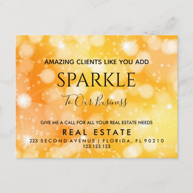 Real Anwesen Open House Pop Postkarte (Vorderseite)