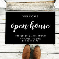 Real Anwesen Open House Property Listing Black