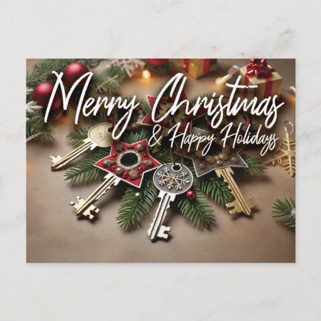 Real Anwesen Postcard - Weihnachten (Vorderseite)