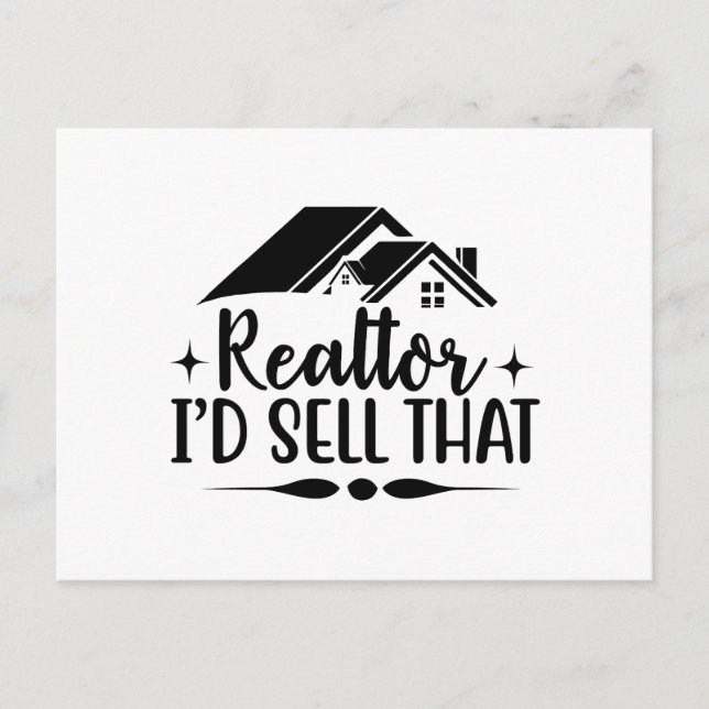 Real Anwesen Property Realtor Postkarte (Vorderseite)