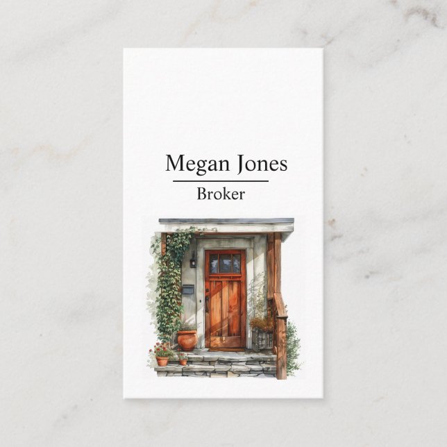 Real Anwesen, Realtor, Broker Business Card Visitenkarte (Vorderseite)